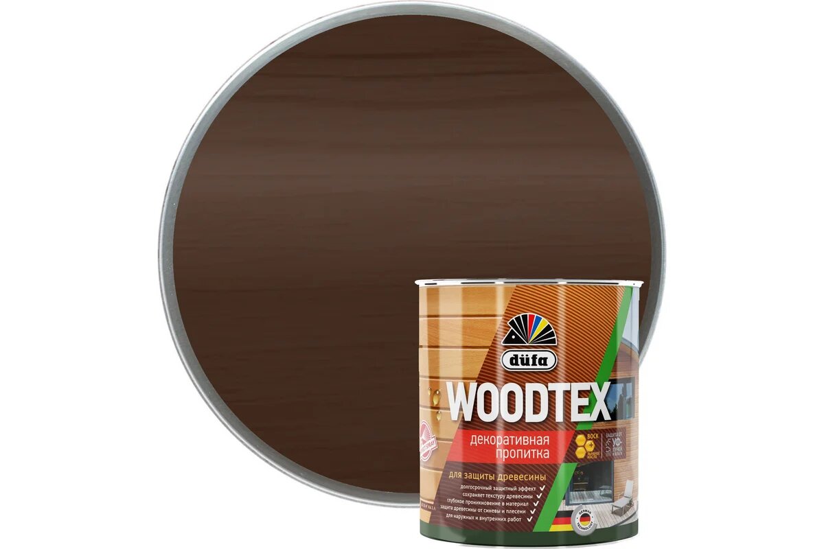 Купить Dufa Пропитка WOOD TEX венге 3л Dufa Пропитка WOOD TEX венге 3л