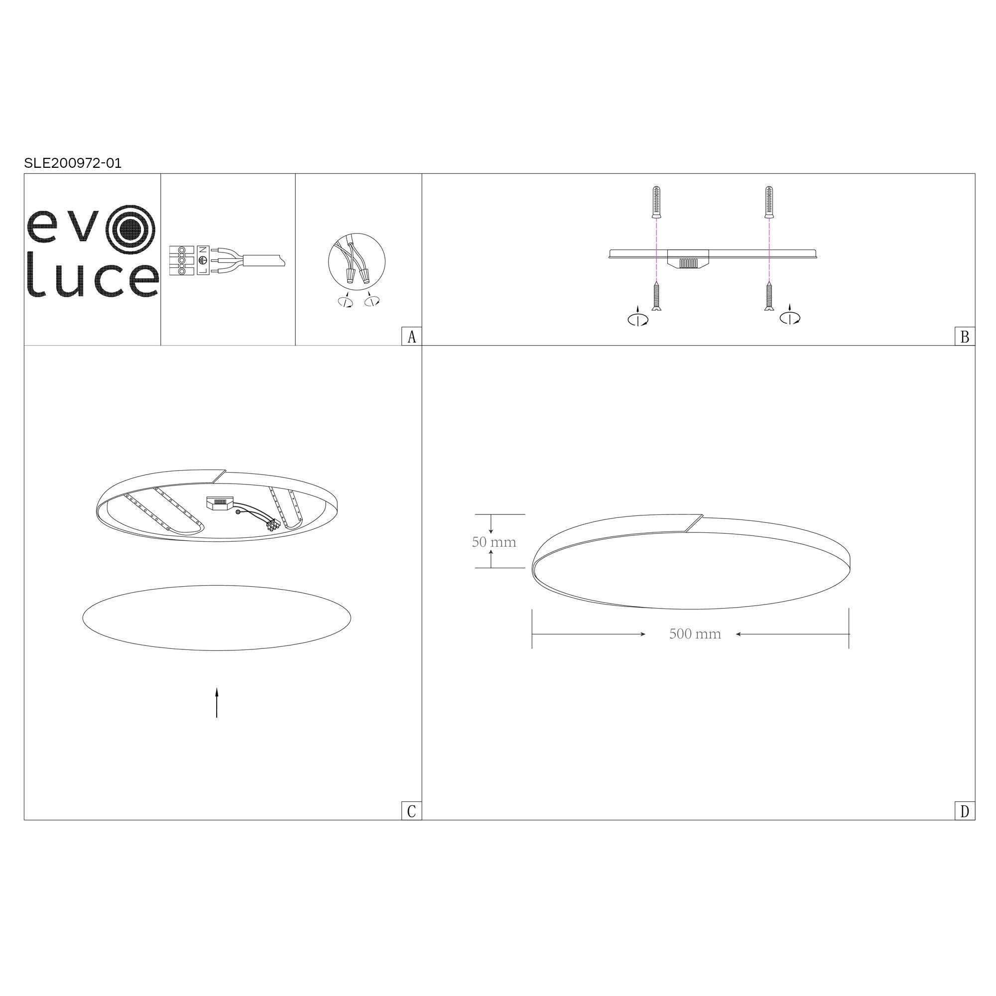 картинка Потолочный светодиодный светильник Evoluce Festa SLE200972-01 от магазина pro-decor.kz