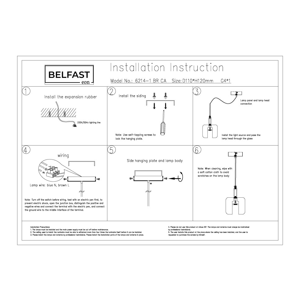 картинка Подвесной светильник Belfast Pansy 6214-1 BR CA  от магазина pro-decor.kz
