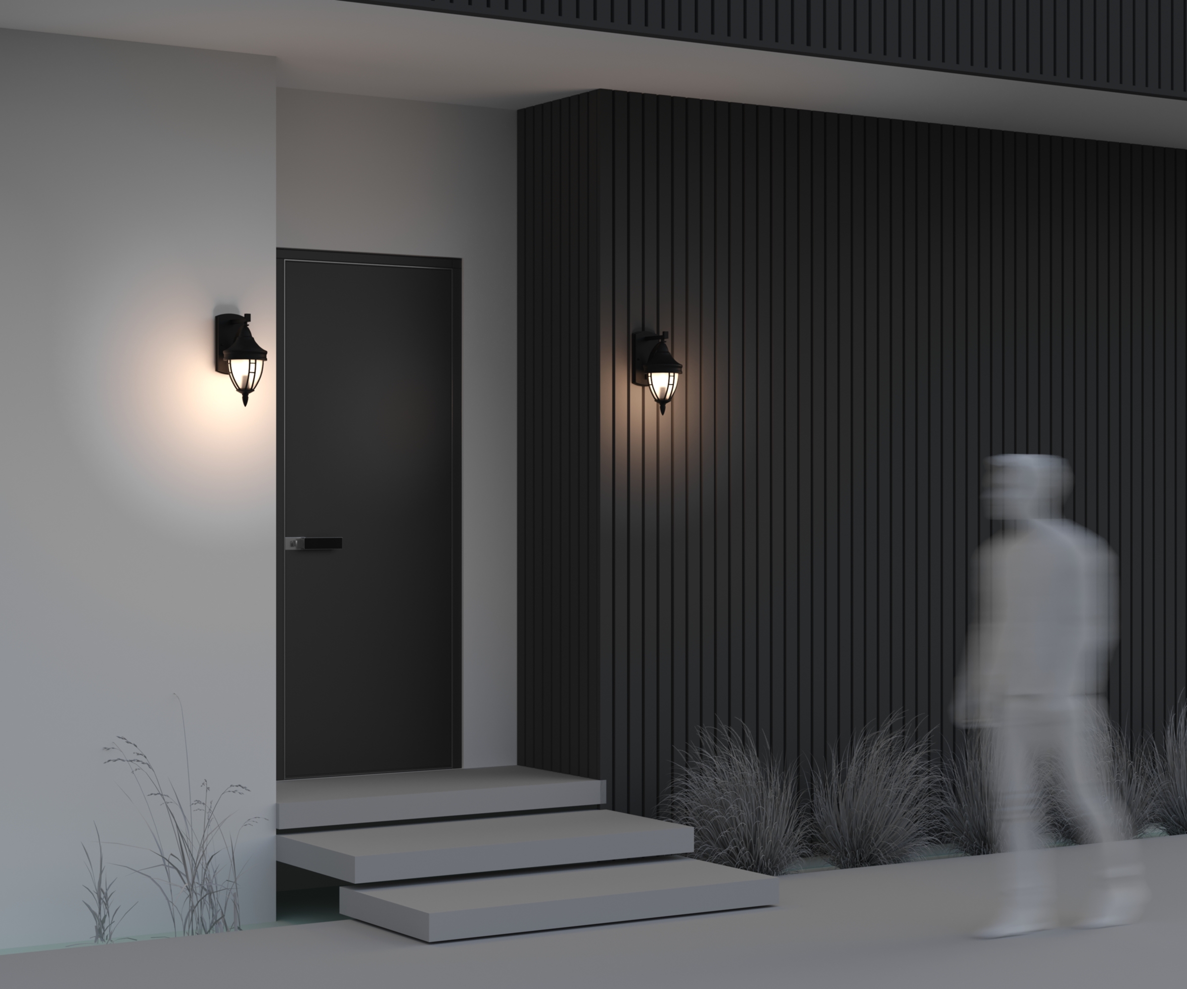 картинка Уличный настенный светильник Maytoni Novara O027WL-01B от магазина pro-decor.kz