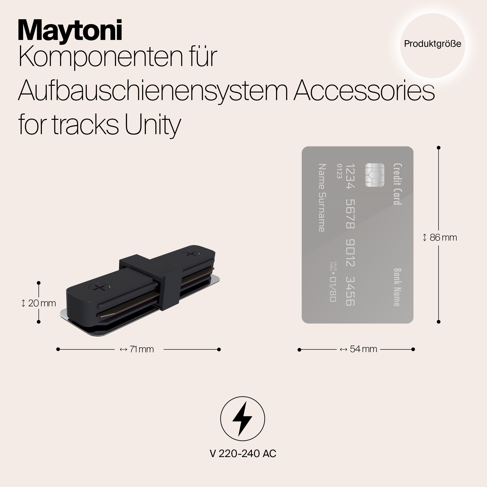 картинка Коннектор прямой Maytoni Track TRA001C-11B от магазина pro-decor.kz