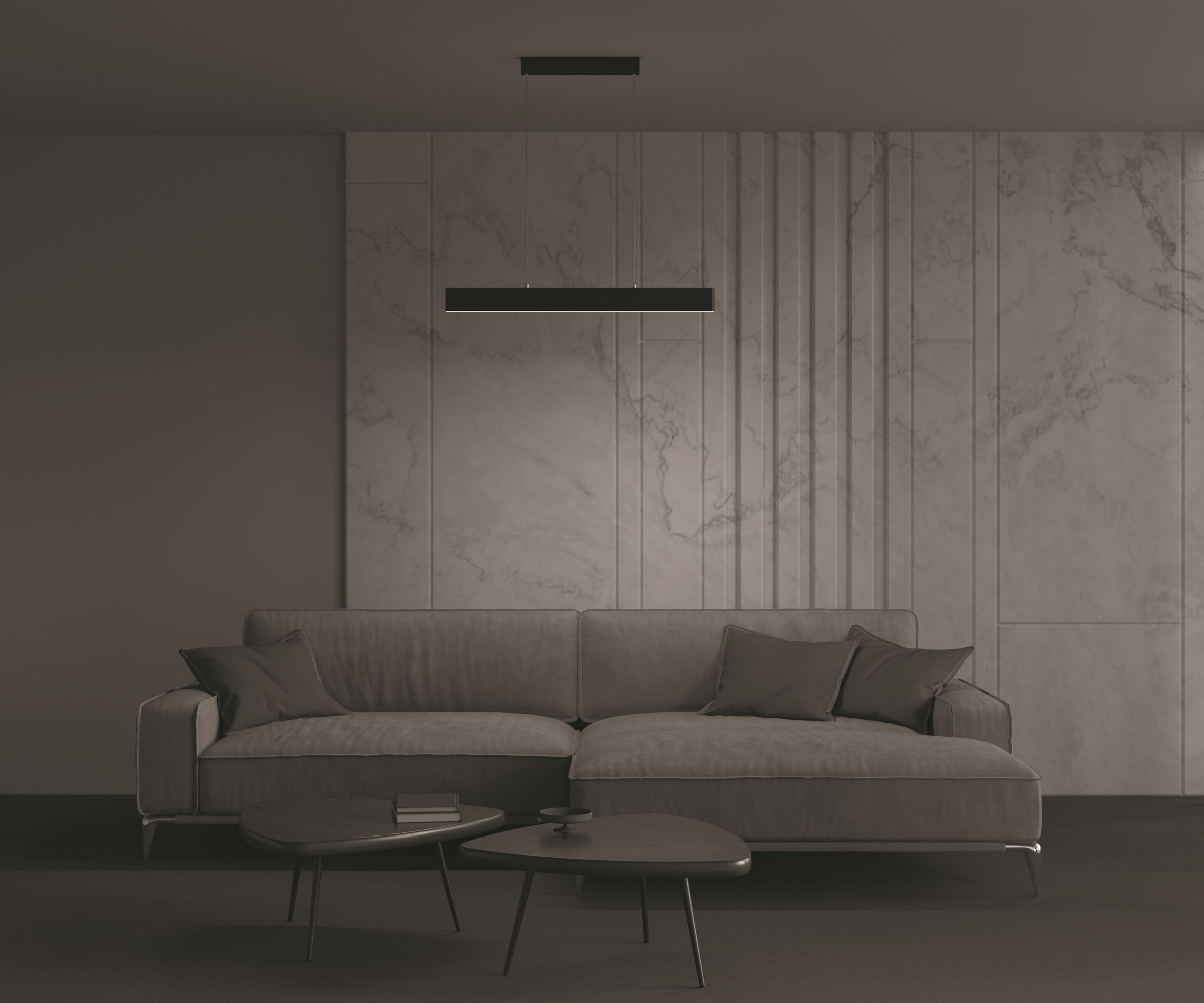 картинка Подвесной светодиодный светильник Maytoni Step P010PL-L23B от магазина pro-decor.kz