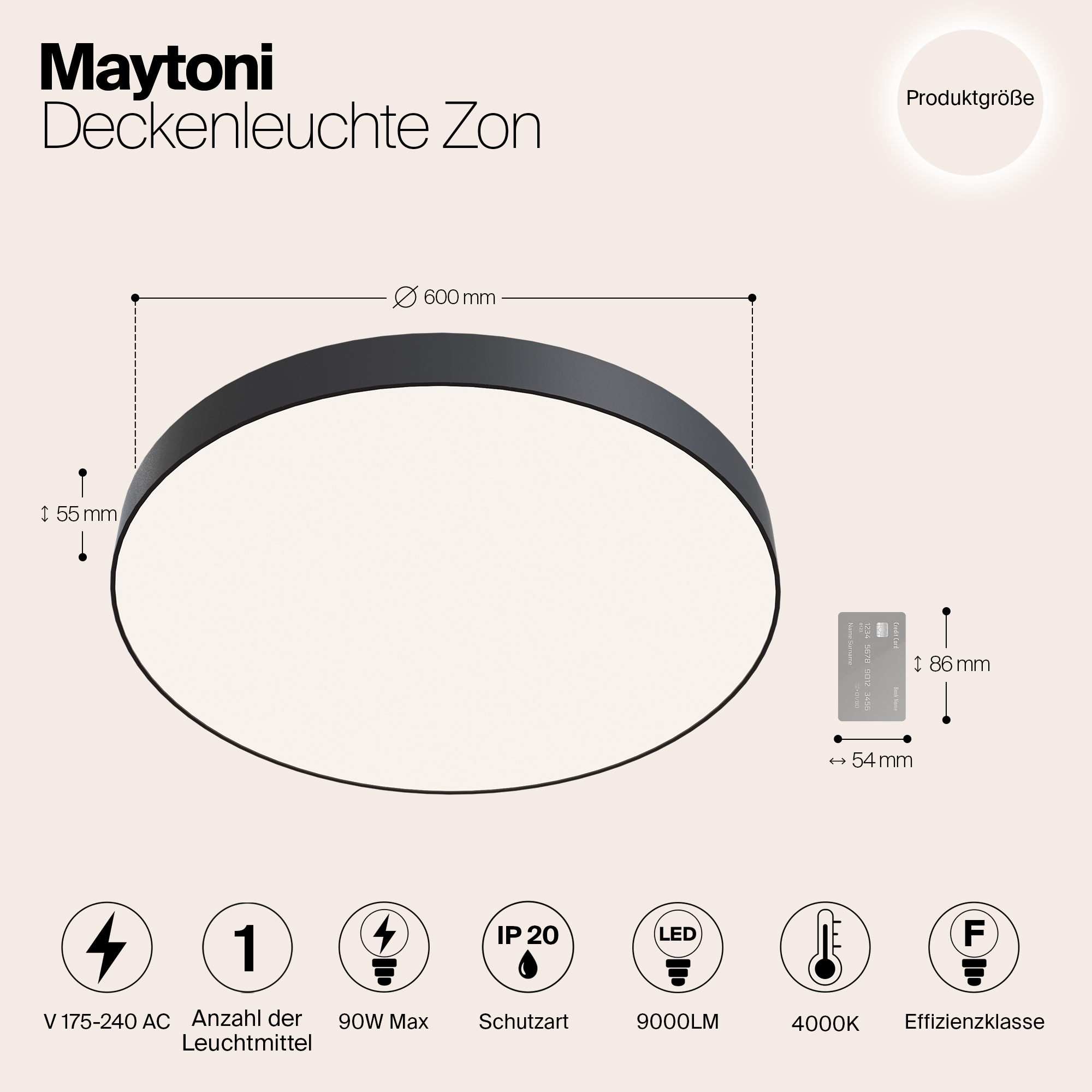 картинка Потолочный светодиодный светильник Maytoni Zon C032CL-L96B4K от магазина pro-decor.kz