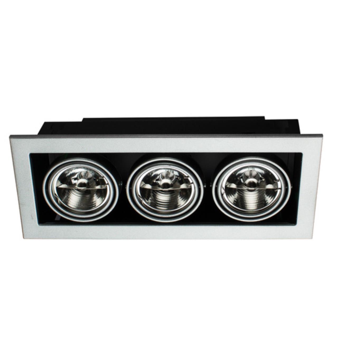 картинка Встраиваемый светильник Arte Lamp Technika A5930PL-3SI от магазина pro-decor.kz