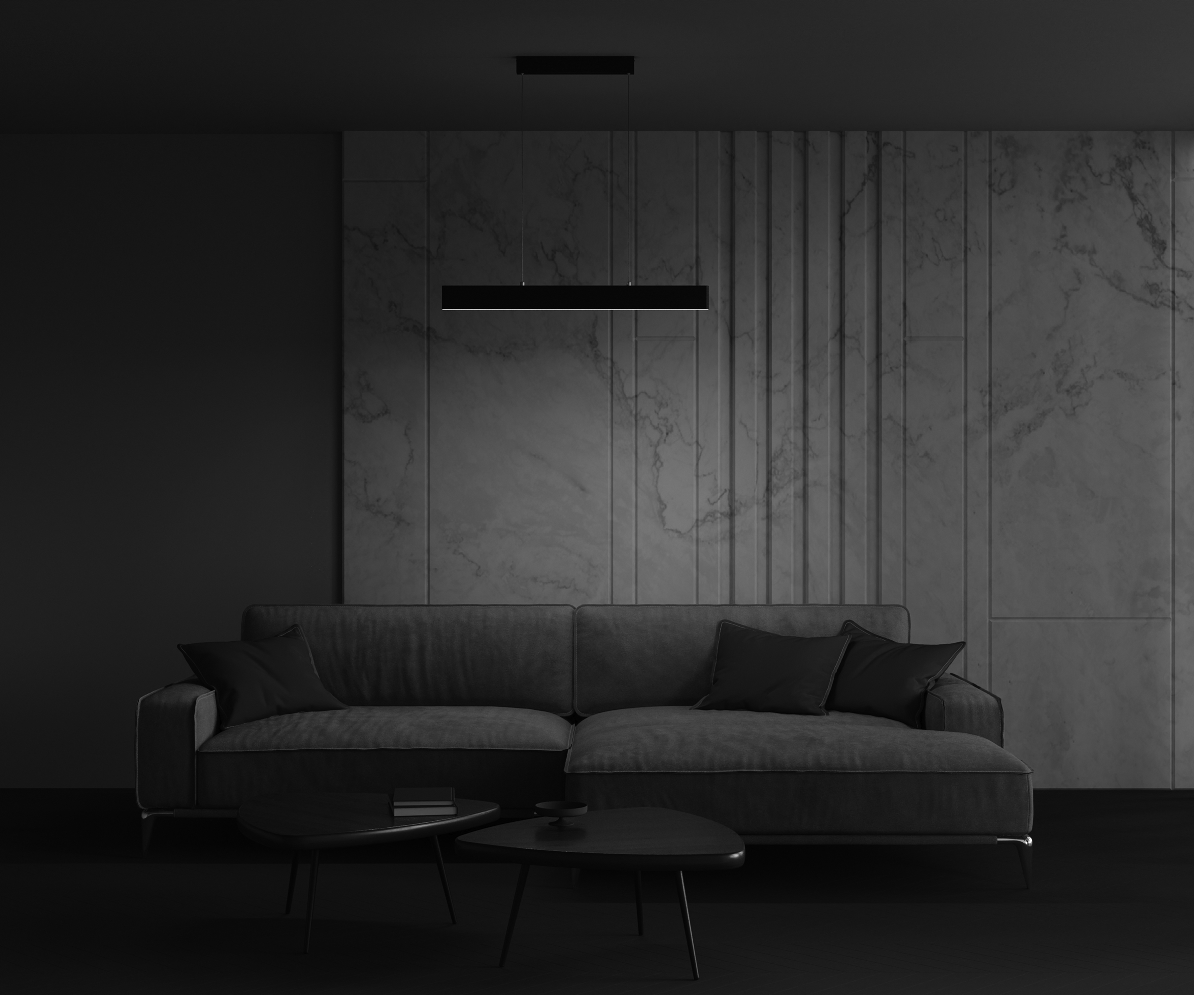 картинка Подвесной светодиодный светильник Maytoni Step P010PL-L23B от магазина pro-decor.kz