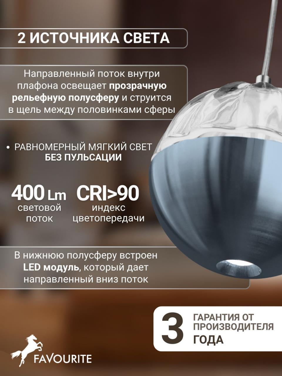 картинка Подвесной светильник Ballonger 4327-1P от магазина pro-decor.kz