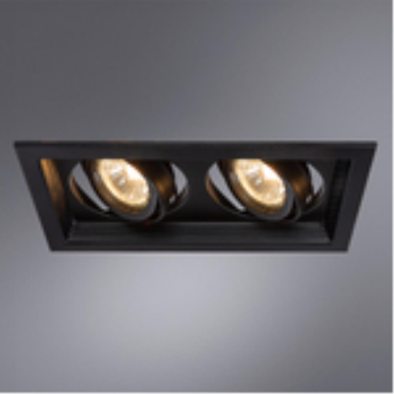 картинка Встраиваемый светильник Arte Lamp Canis A6661PL-2BK от магазина pro-decor.kz