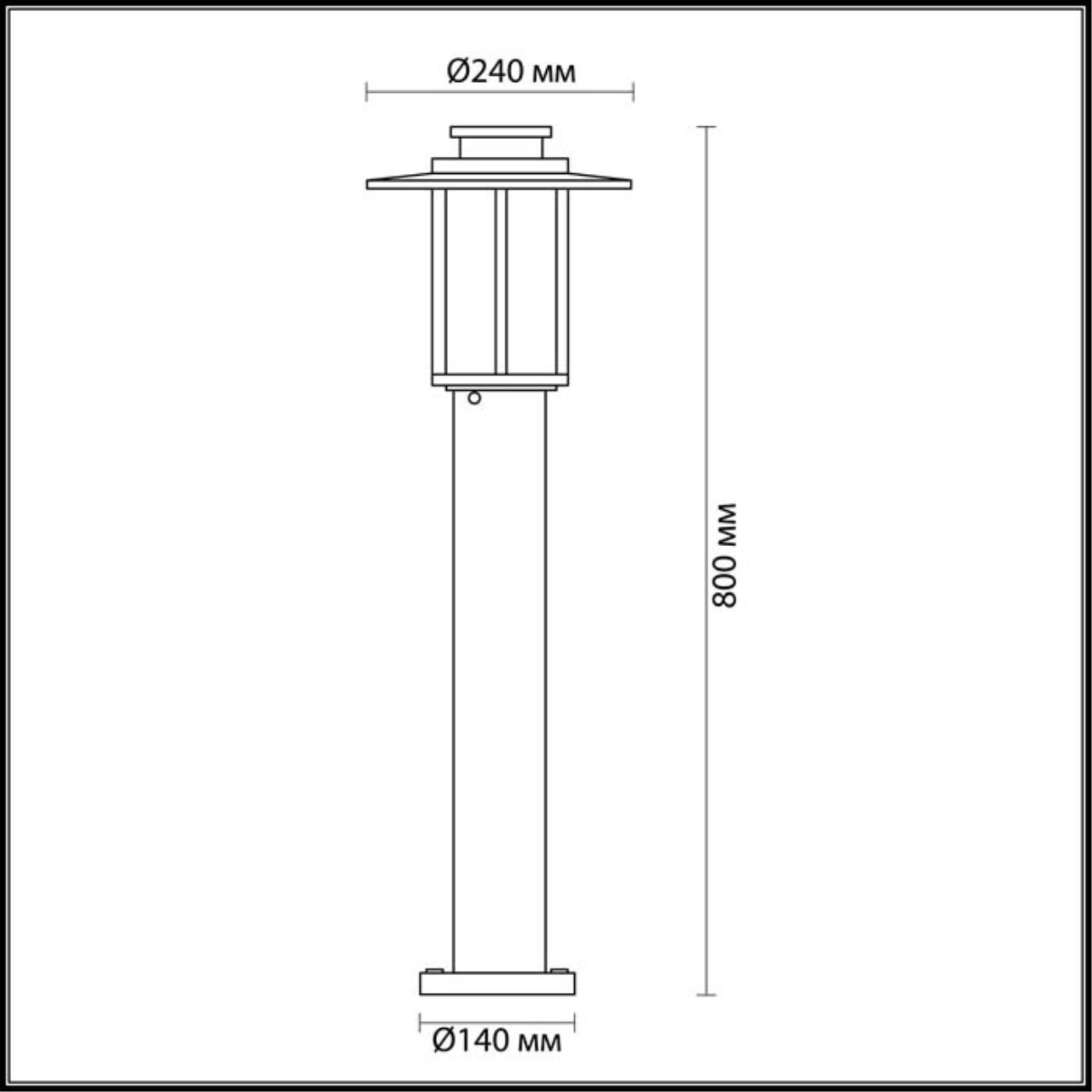 картинка Уличный светильник Odeon Light Nature Mito 4047/1F от магазина pro-decor.kz