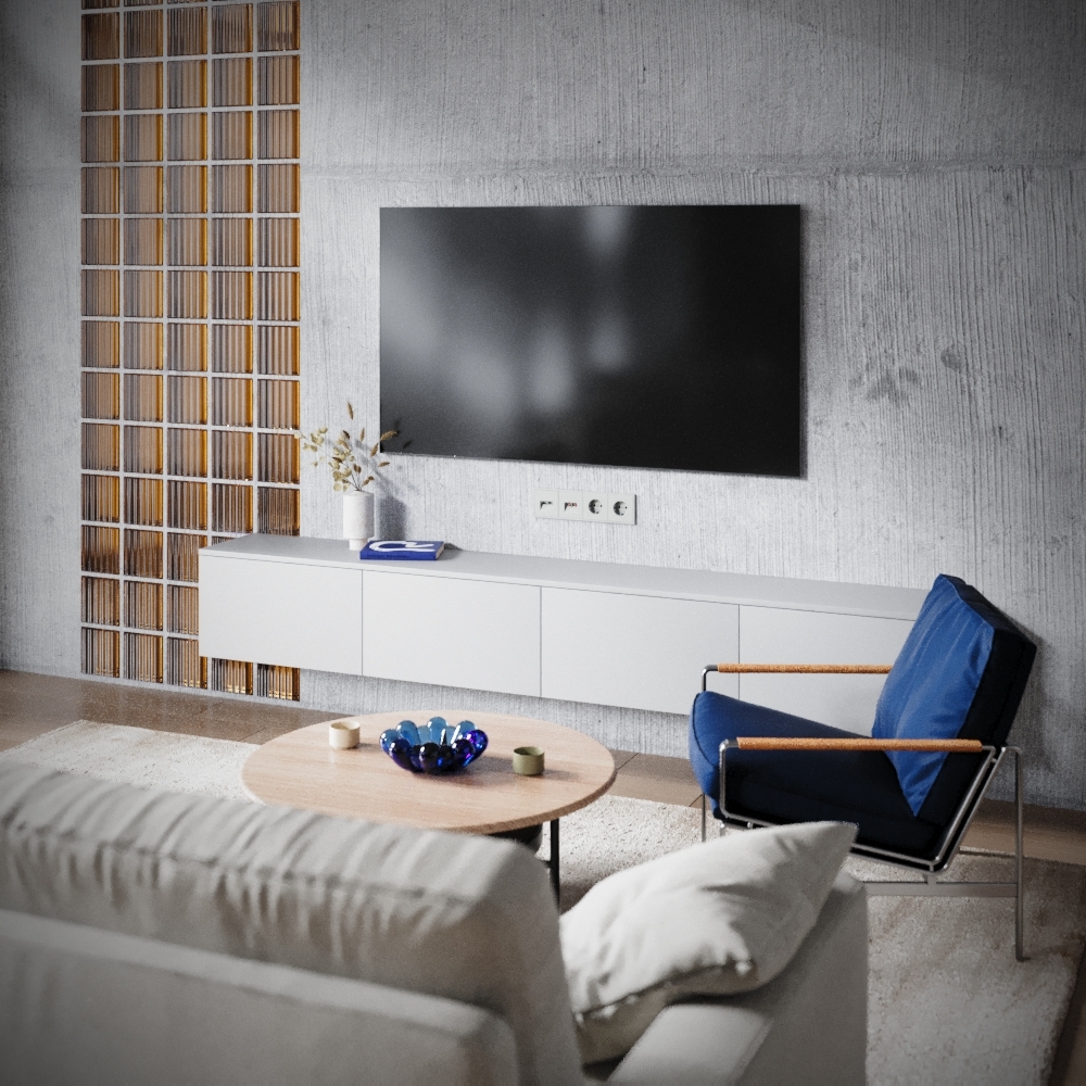 картинка Розетка телевизионная встраиваемая VOLTUM S70 TV+RJ45 кат. 6, (сталь) от магазина pro-decor.kz