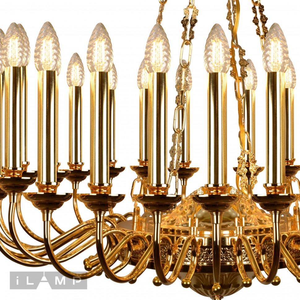 картинка Подвесная люстра iLamp Louvre MD8551-30 GD от магазина pro-decor.kz