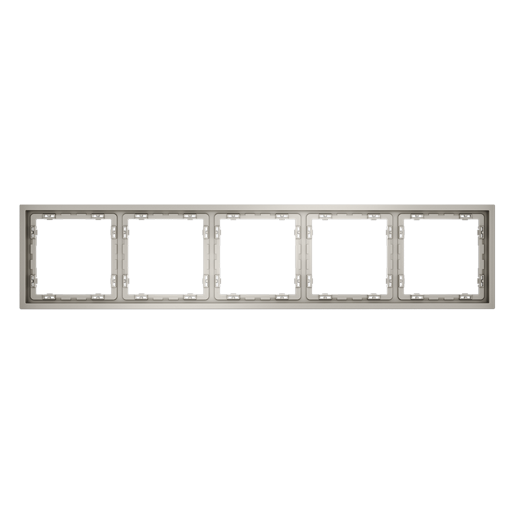 картинка Рамка пластиковая VOLTUM S70 на 5 постов, (кашемир) VLS100503 от магазина pro-decor.kz