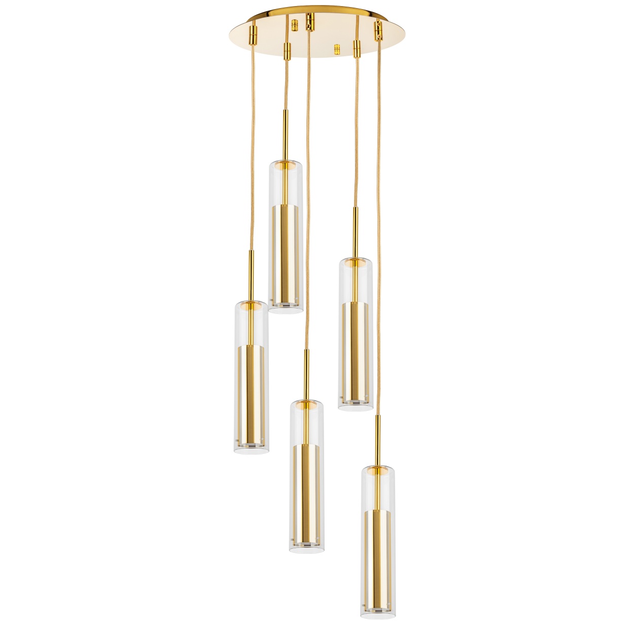 картинка 756052 Люстра CILINO 5х40W GU10 GOLD от магазина pro-decor.kz