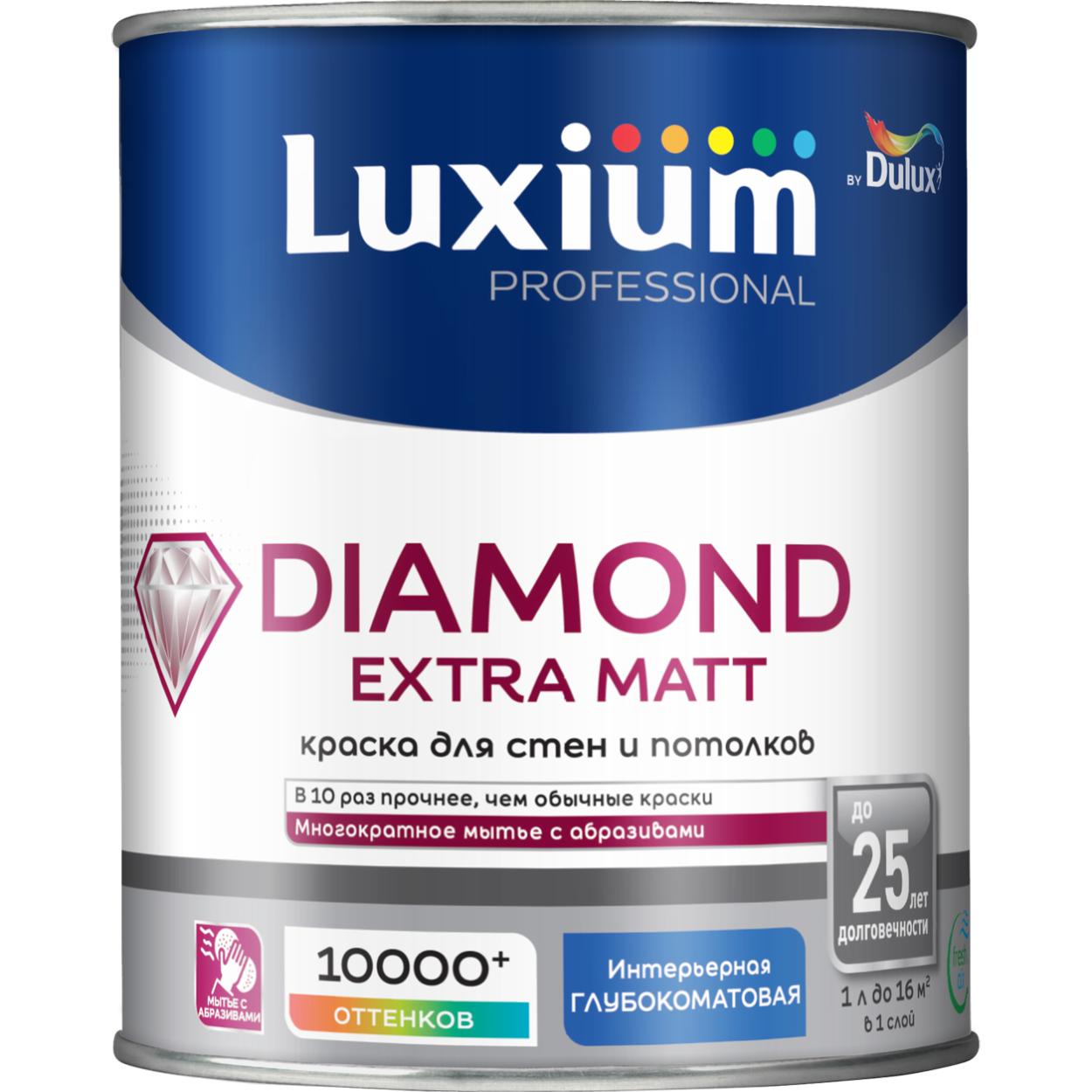 Краска Luxium Prof Diamond Ext Matt глуб/мт BW1л