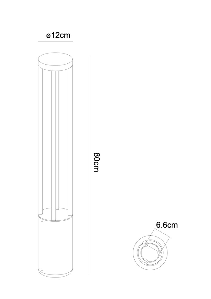 картинка Ландшафтный светильник Arte Lamp CARCASSA A4668PA-1BK от магазина pro-decor.kz