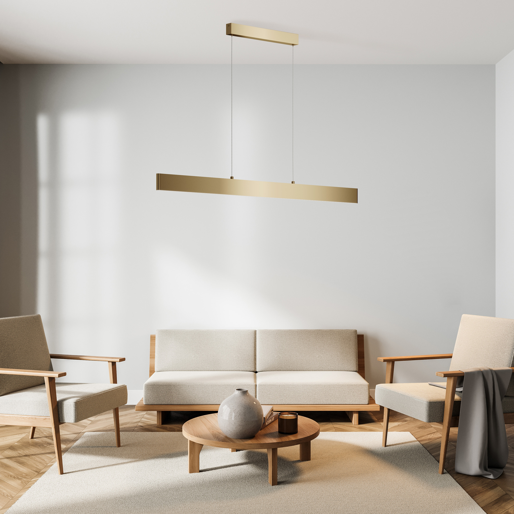 картинка Подвесной светодиодный светильник Maytoni Step P010PL-L30G4K от магазина pro-decor.kz