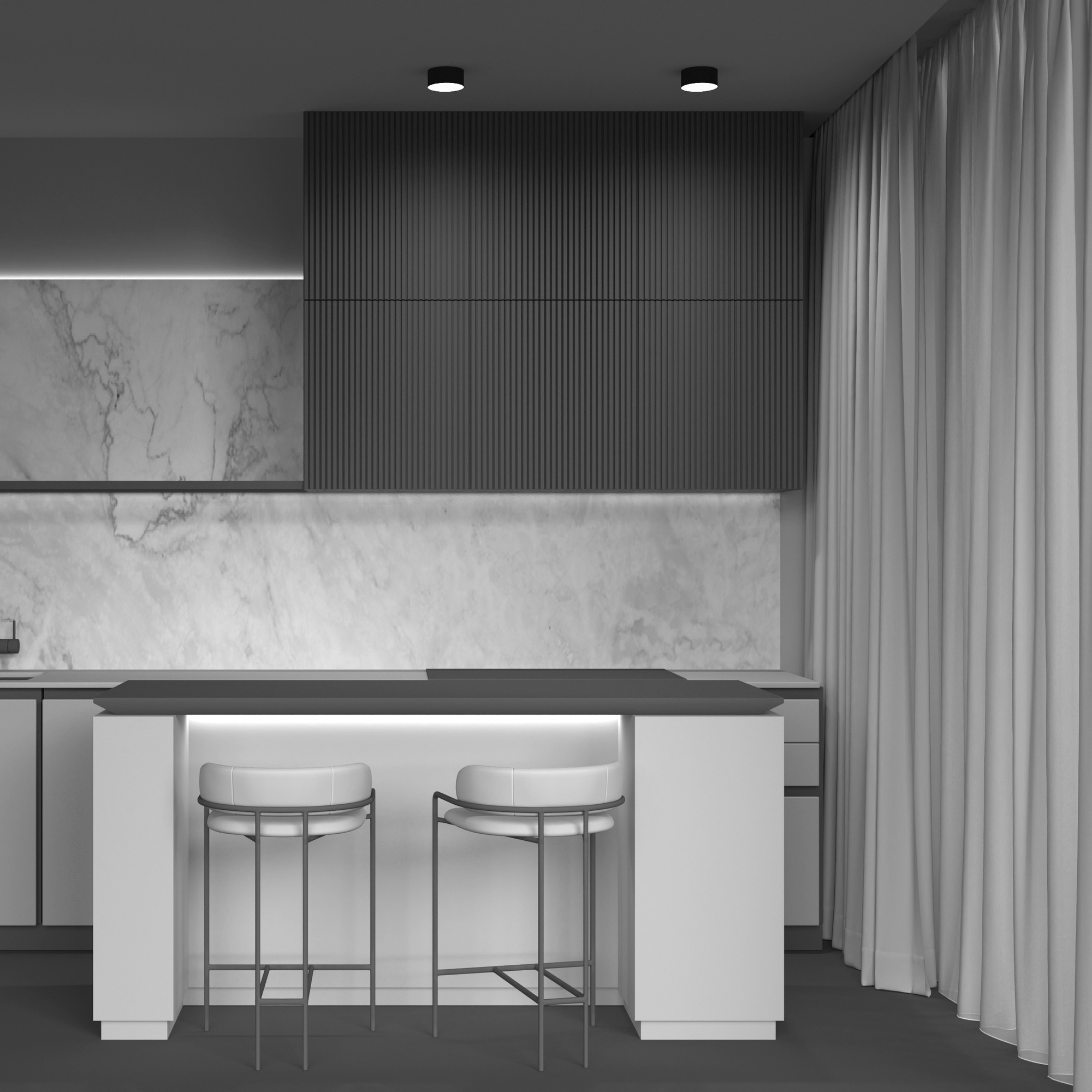 картинка Потолочный светодиодный светильник Maytoni Zon C032CL-L12B4K от магазина pro-decor.kz