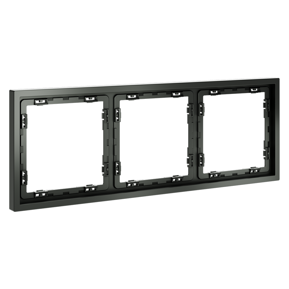 картинка Рамка пластиковая VOLTUM S70 на 3 поста, (титан) VLS100306 от магазина pro-decor.kz