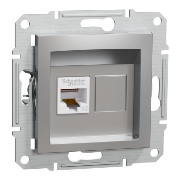 картинка Розетка компьютерная кат.5e UTP, RJ45, Schneider Electric EPH4300161 от магазина pro-decor.kz