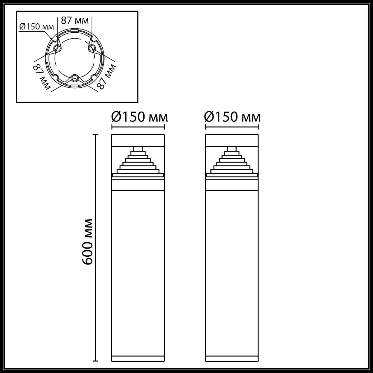 картинка 7140/20GL Odeon Light Напольный светильник HULK от магазина pro-decor.kz