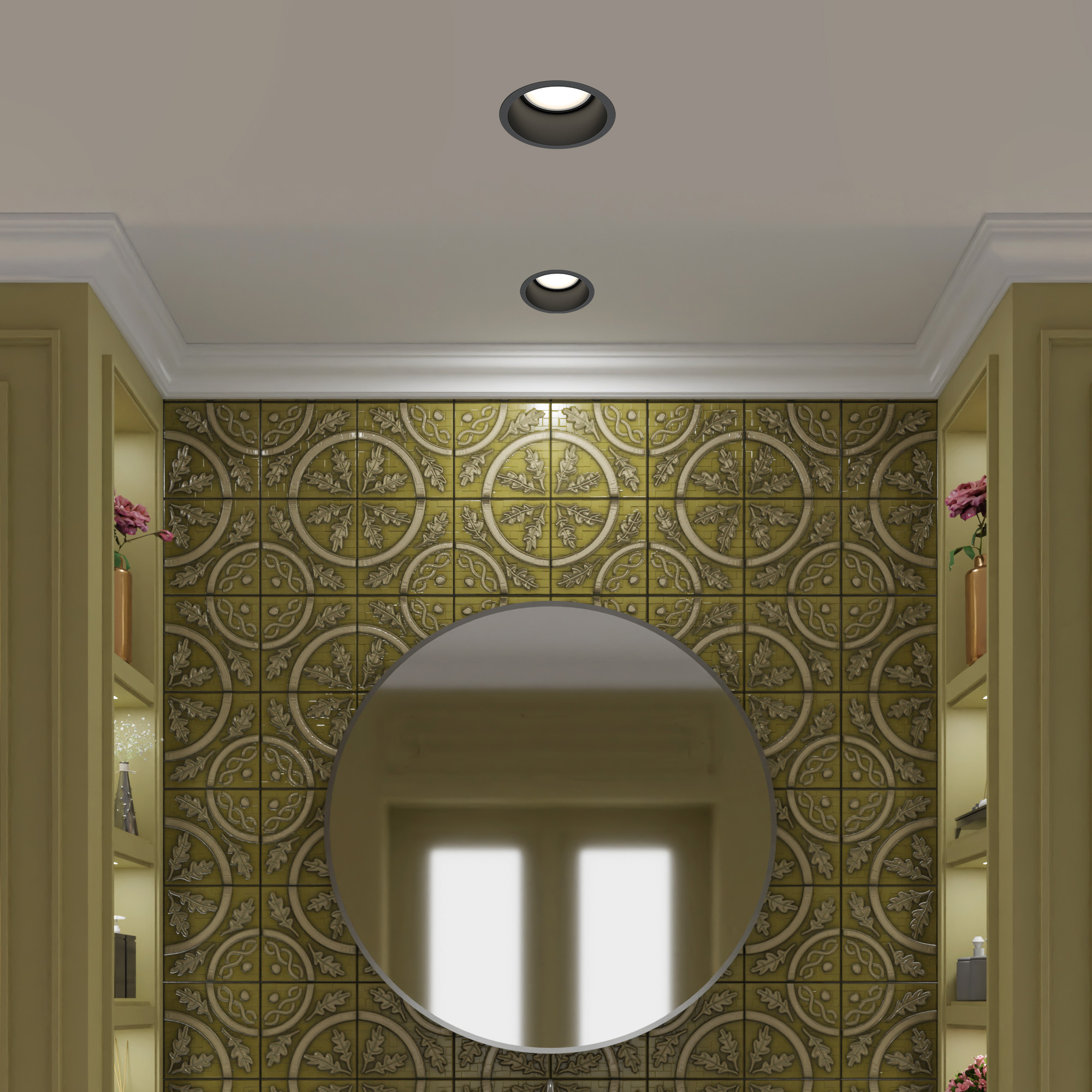 картинка Встраиваемый светильник Maytoni Reif DL049-01B от магазина pro-decor.kz