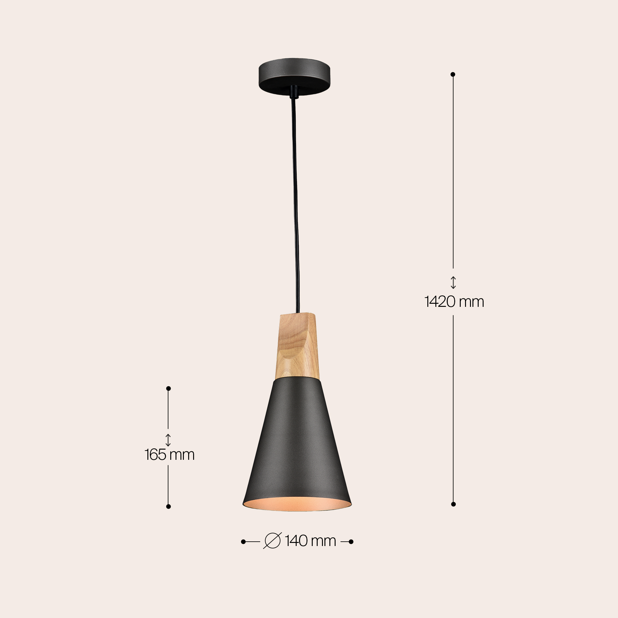 картинка Подвесной светильник Maytoni Bicones P359-PL-140-C от магазина pro-decor.kz