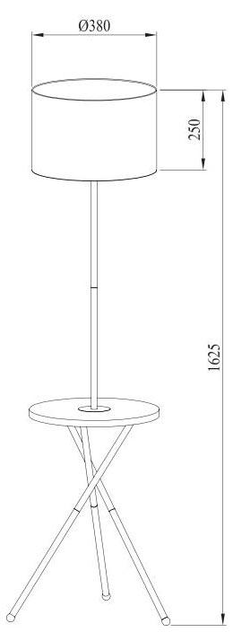 картинка Торшер Arte Lamp Combo A2070PN-1BK от магазина pro-decor.kz