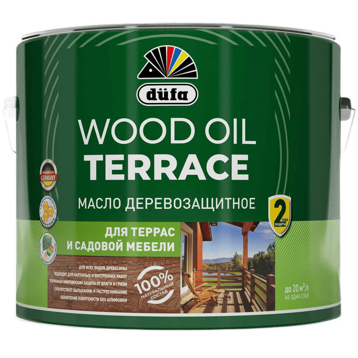 Dufa Масло Wood OIL Terraсe бесцветный  1,9л