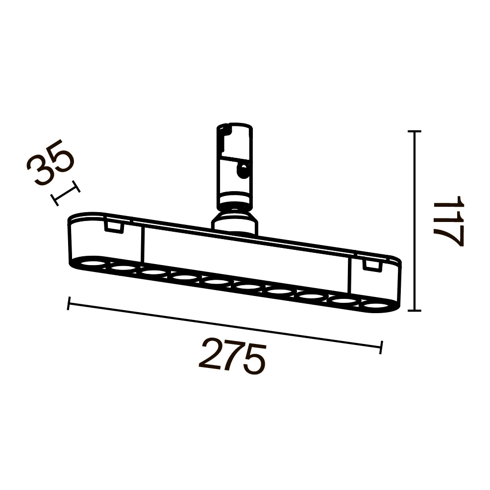 картинка Трековый светильник Technical TR203-1-10W3K-S-B от магазина pro-decor.kz