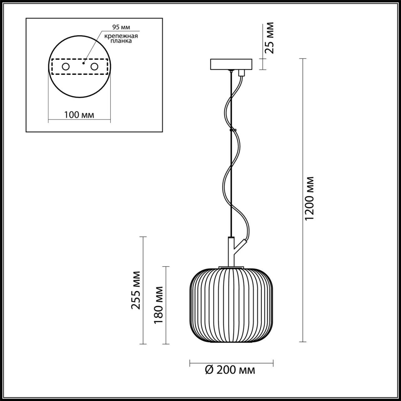 картинка Подвесной светильник Odeon Light Pendant Roofi 4753/1 от магазина pro-decor.kz