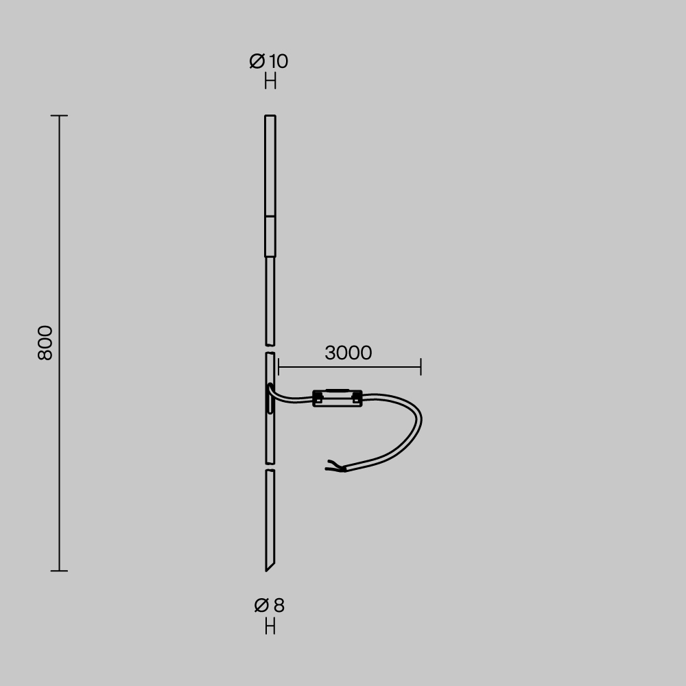 картинка Ландшафтный светильник Outdoor O524FL-L2B3K Flare S от магазина pro-decor.kz