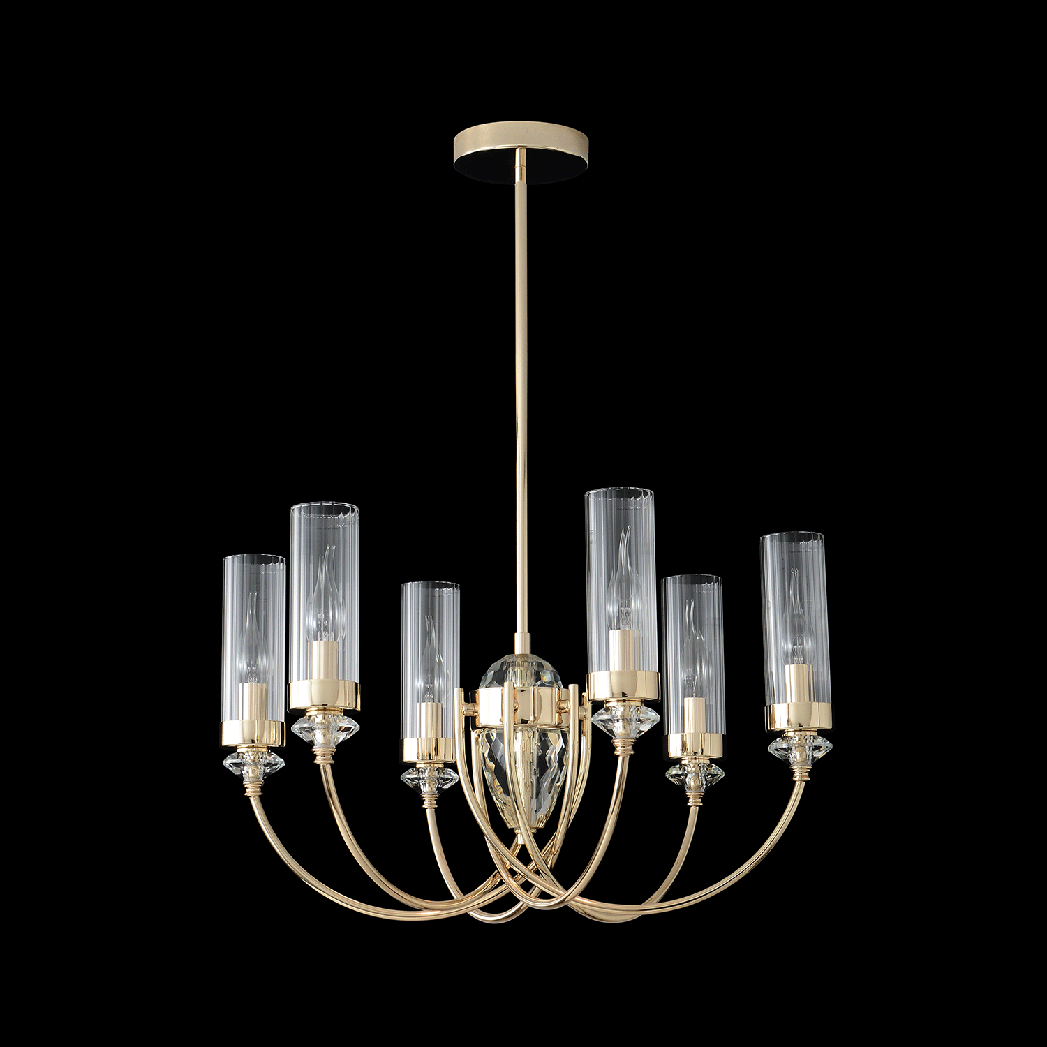 картинка Люстра Crystal Lux SECRET SP6 GOLD 4050/306 от магазина pro-decor.kz