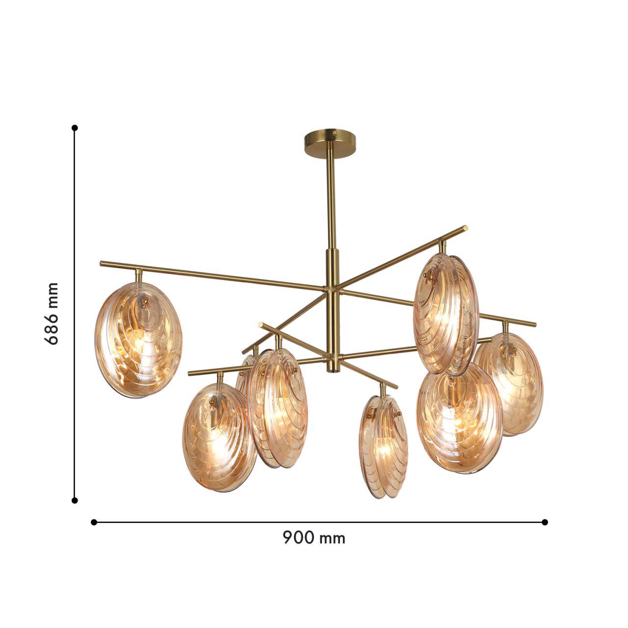 картинка Подвесная люстра Media 4485-8C от магазина pro-decor.kz