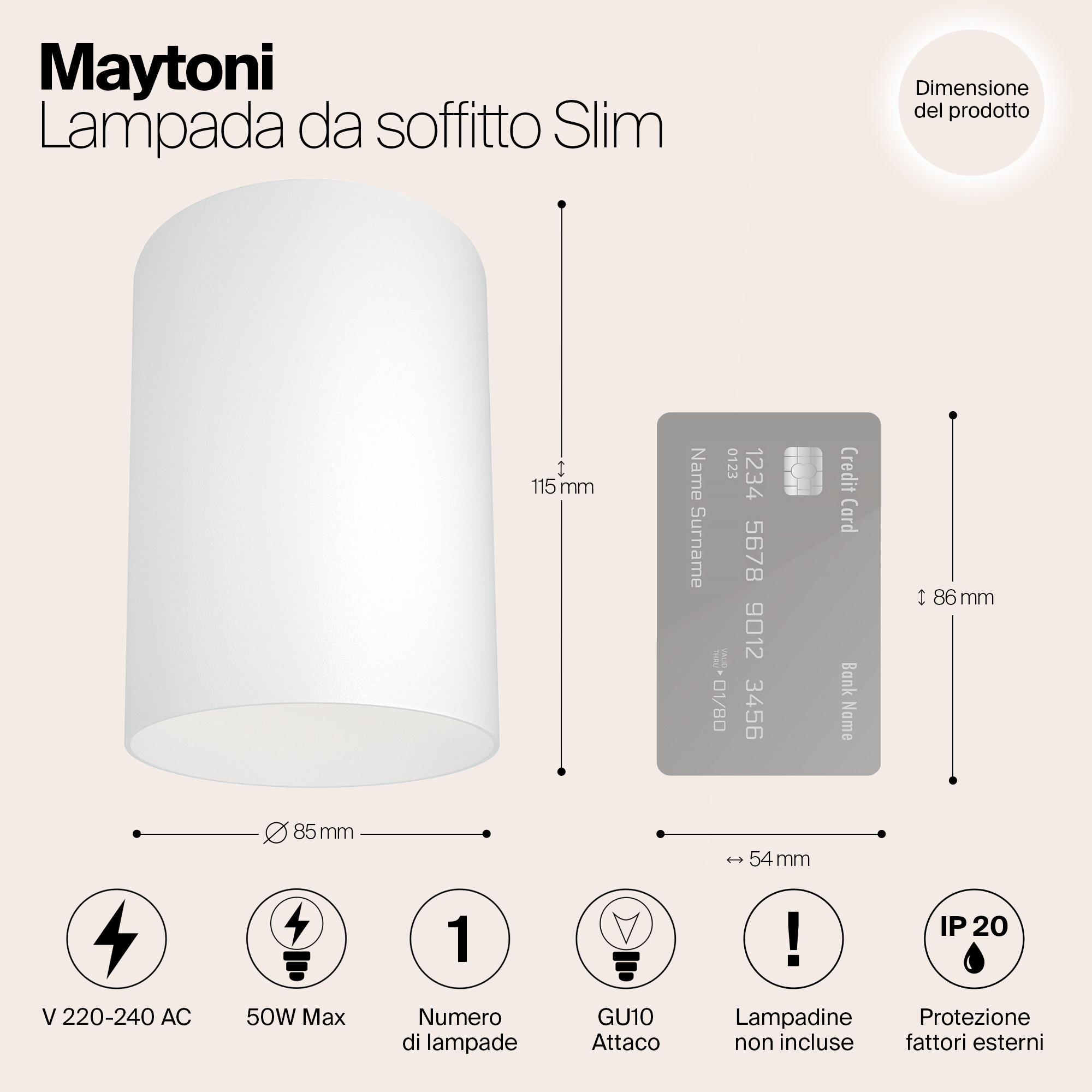 картинка Потолочный светильник Maytoni Alfa C014CL-01W от магазина pro-decor.kz