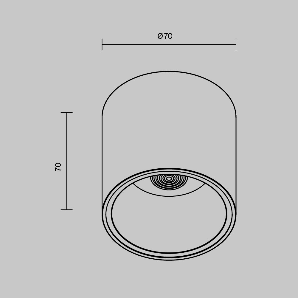 картинка Потолочный светодиодный светильник Maytoni Cover C064CL-L12B4K от магазина pro-decor.kz