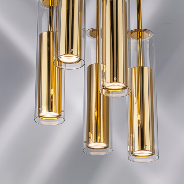 картинка 756052 Люстра CILINO 5х40W GU10 GOLD от магазина pro-decor.kz