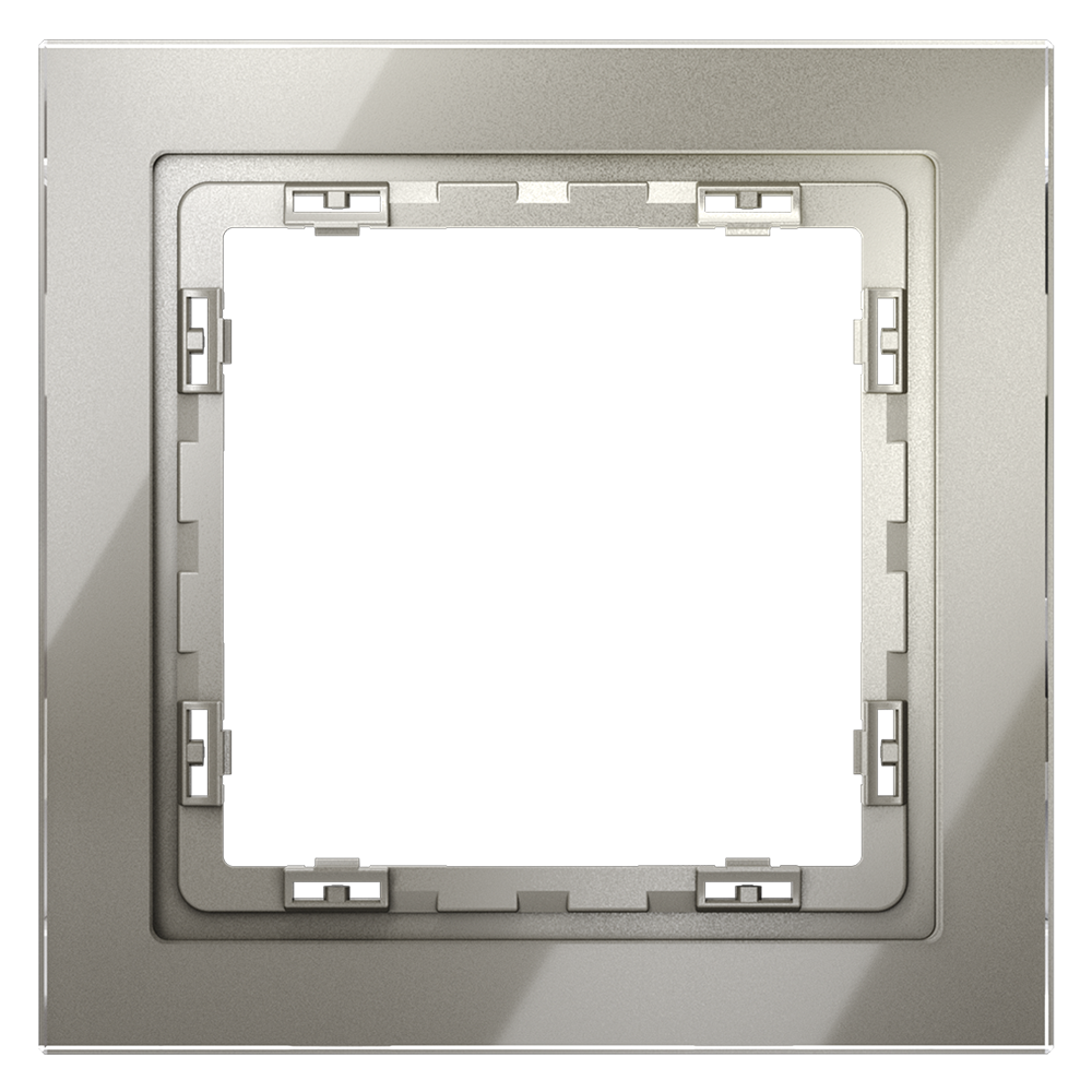 картинка Рамка стеклянная VOLTUM S70 на 1 пост, (шелк, стекло) VLS110104 от магазина pro-decor.kz