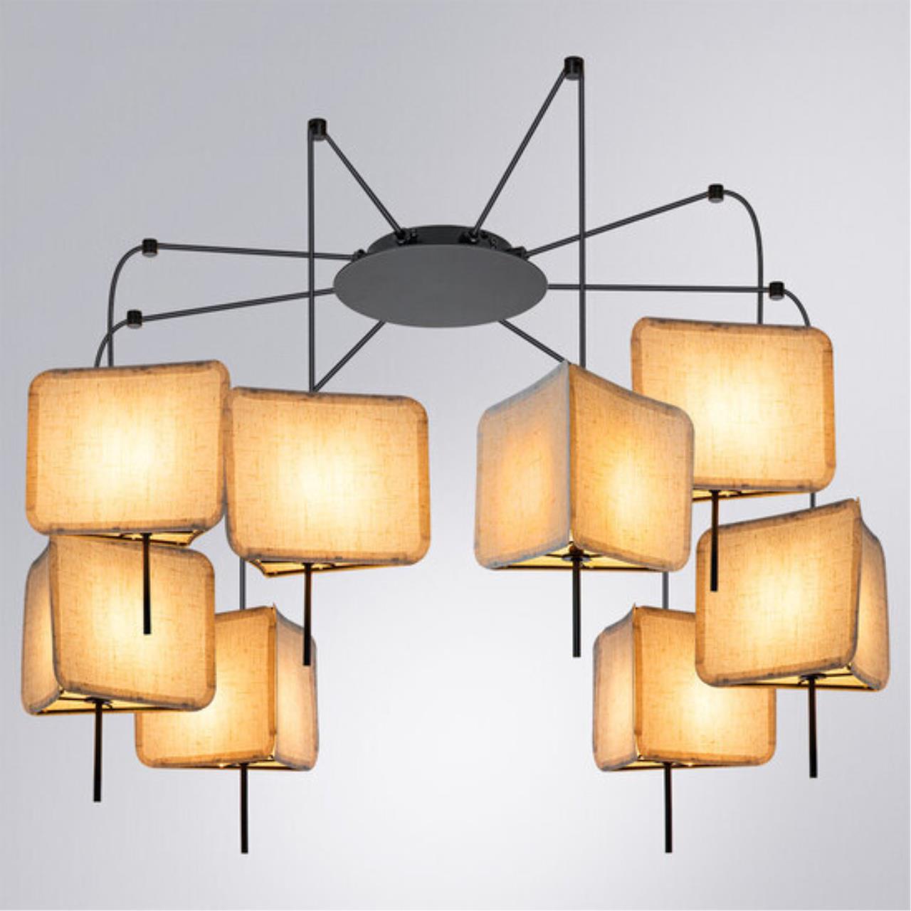 картинка Подвесная люстра Arte Lamp TRIXIE A7084SP-8BK от магазина pro-decor.kz