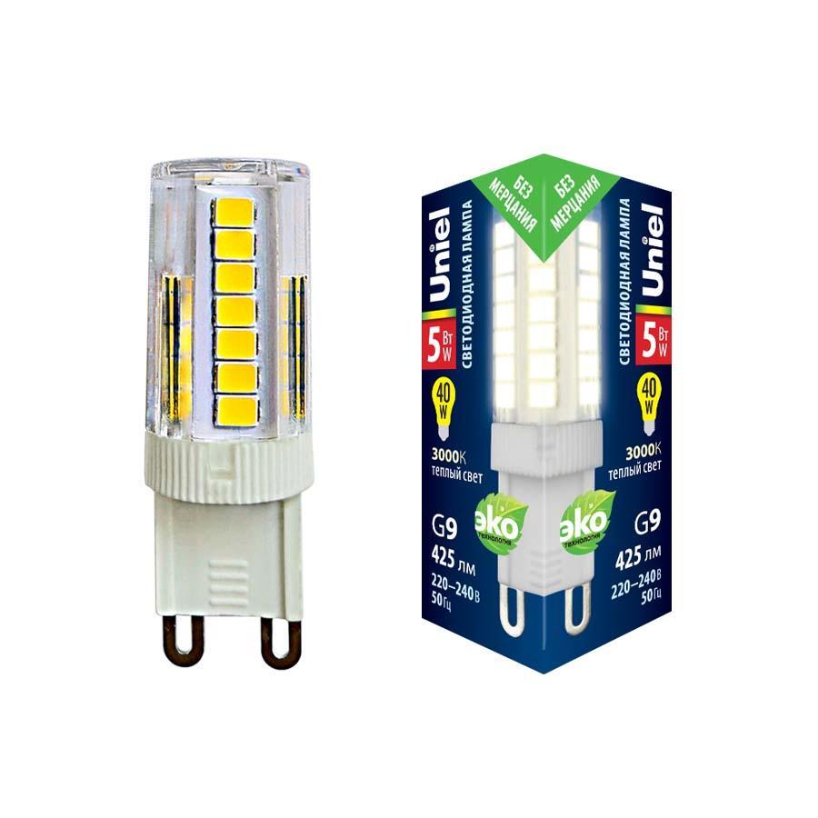 картинка LED-JCD-5W/3000K/G9/CL GLZ09TR от магазина pro-decor.kz