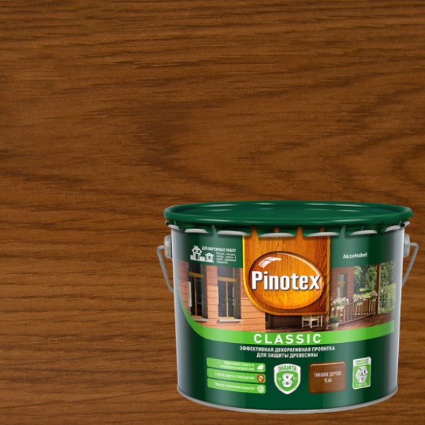 Купить Pinotex Classic тиковое дерево 9 Pinotex Classic тиковое дерево 9