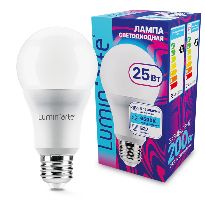 картинка Светодиодная лампа Wolta LSTD-A65-25W6KE27 от магазина pro-decor.kz
