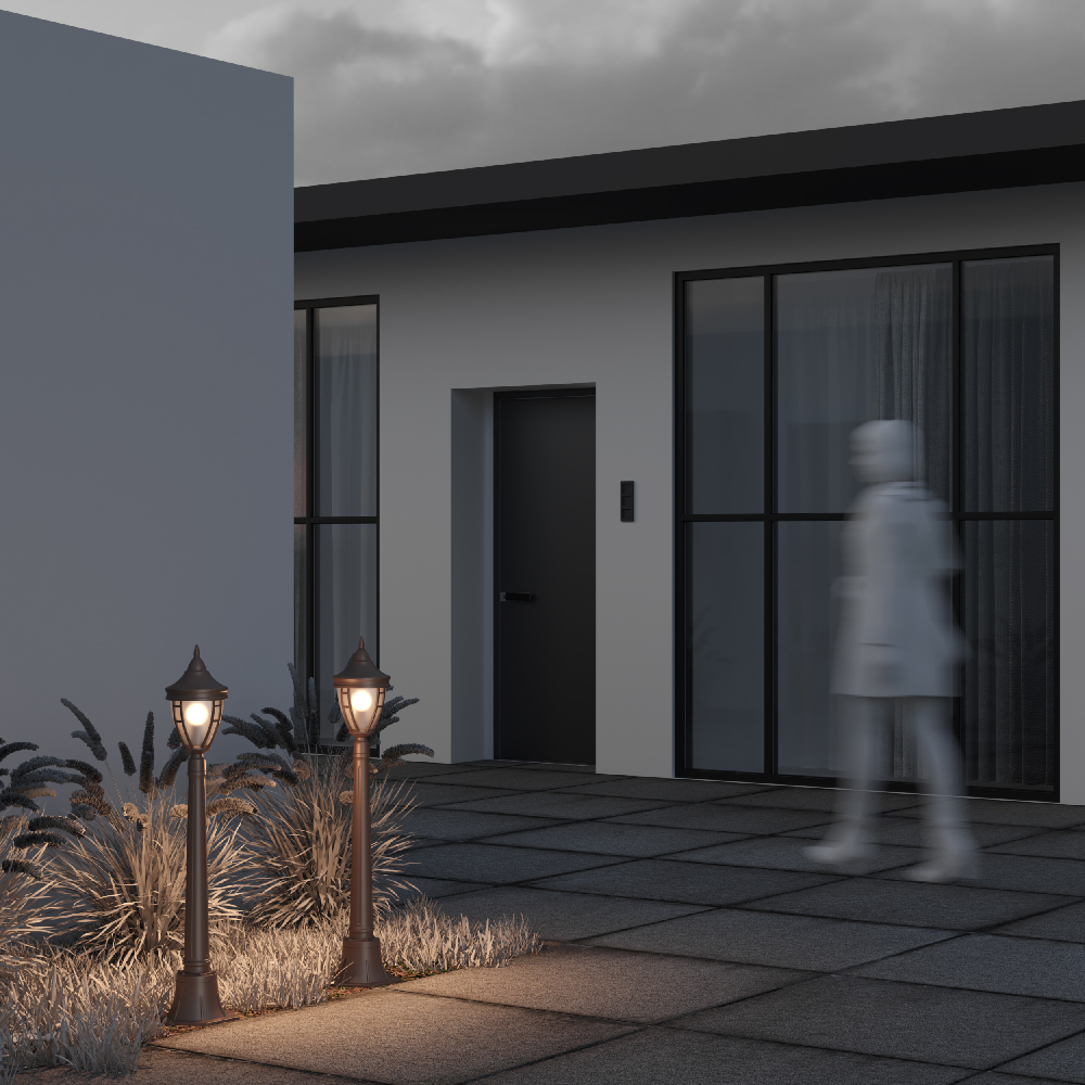 картинка Уличный светильник Maytoni Novara O026FL-01B от магазина pro-decor.kz