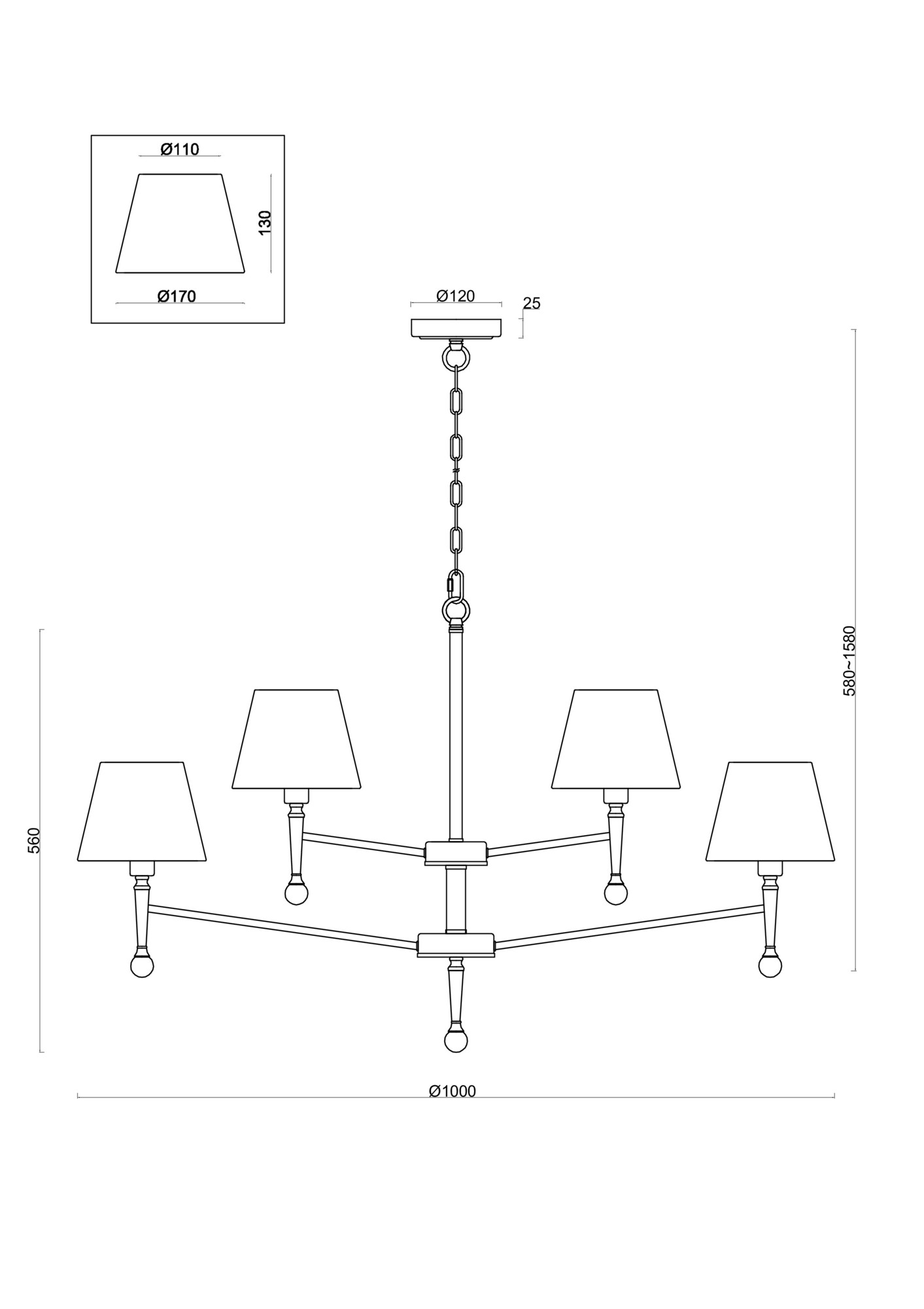 картинка Подвесной светильник Freya FR5190PL-12BS1 от магазина pro-decor.kz