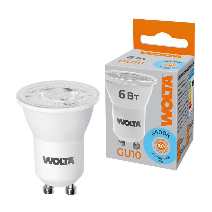 картинка Светодиодная лампа WOLTA WSTD-JCDR-MR11-6W6KGU10-L от магазина pro-decor.kz