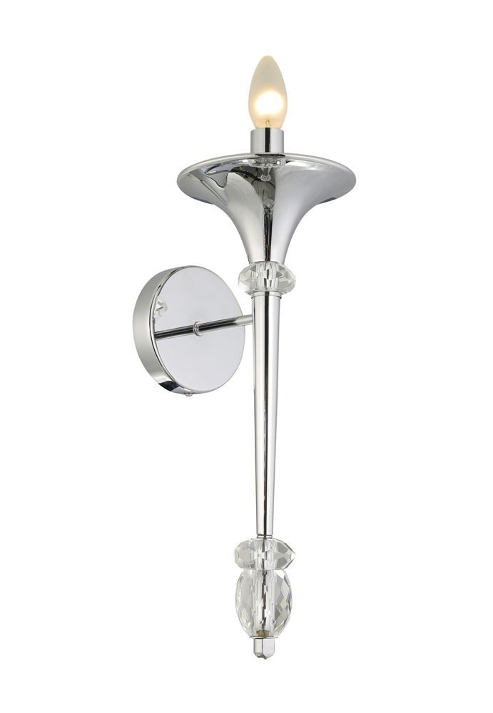 картинка Бра Crystal Lux MIRACLE AP1 CHROME Crystal Lux 2491/401 от магазина pro-decor.kz