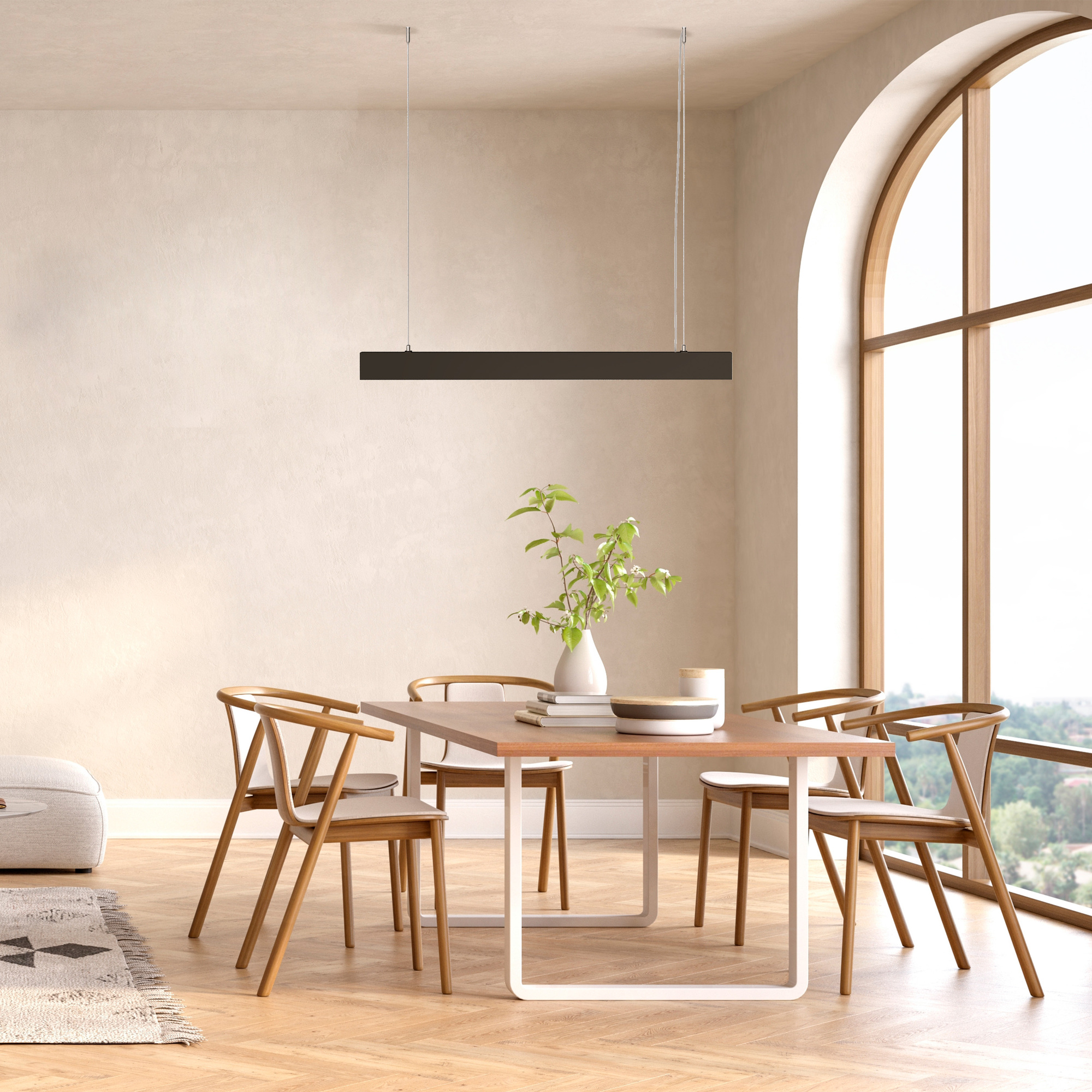картинка Подвесной светодиодный светильник Maytoni Vinder P050PL-L40B4K от магазина pro-decor.kz