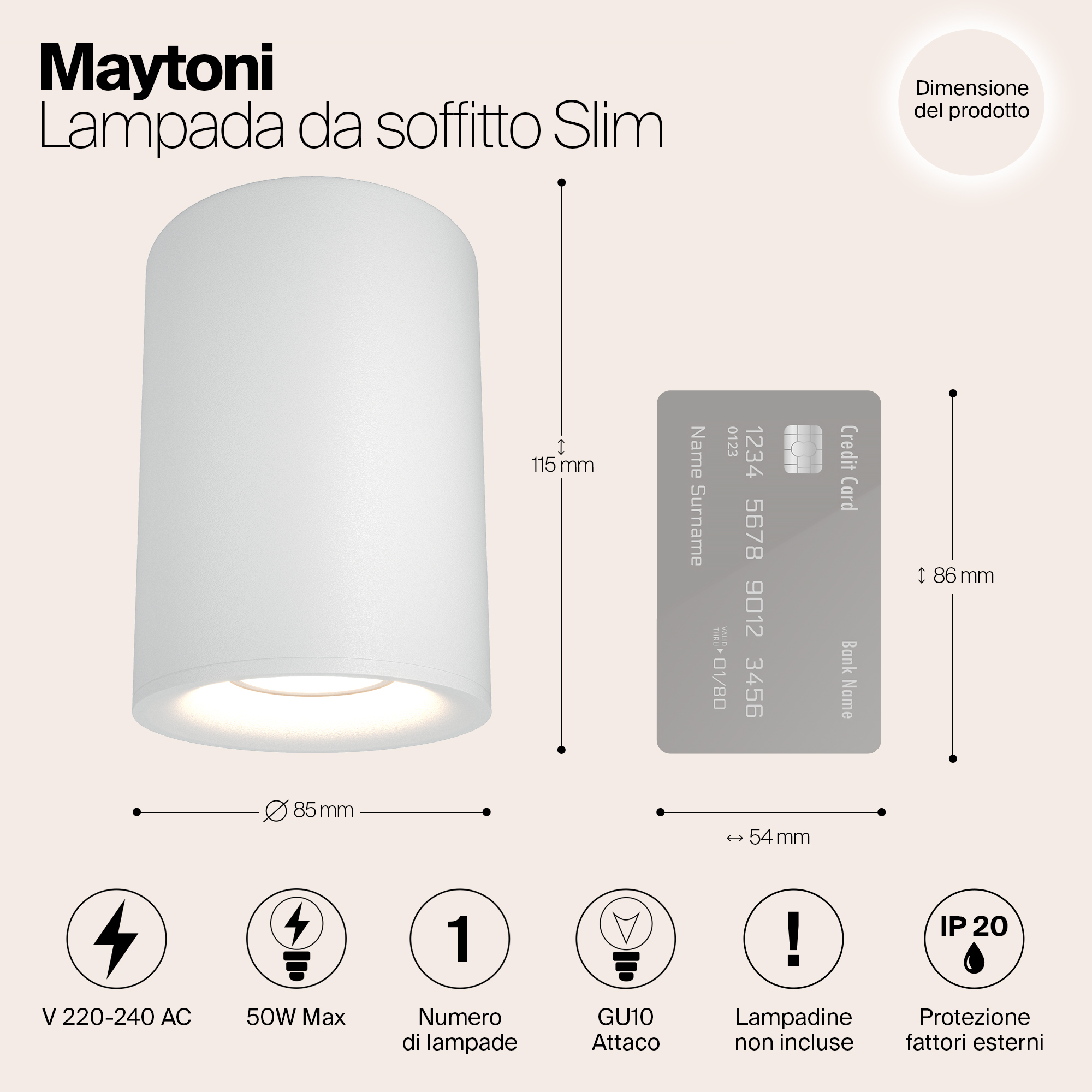 картинка Потолочный светильник Maytoni Alfa C012CL-01W от магазина pro-decor.kz