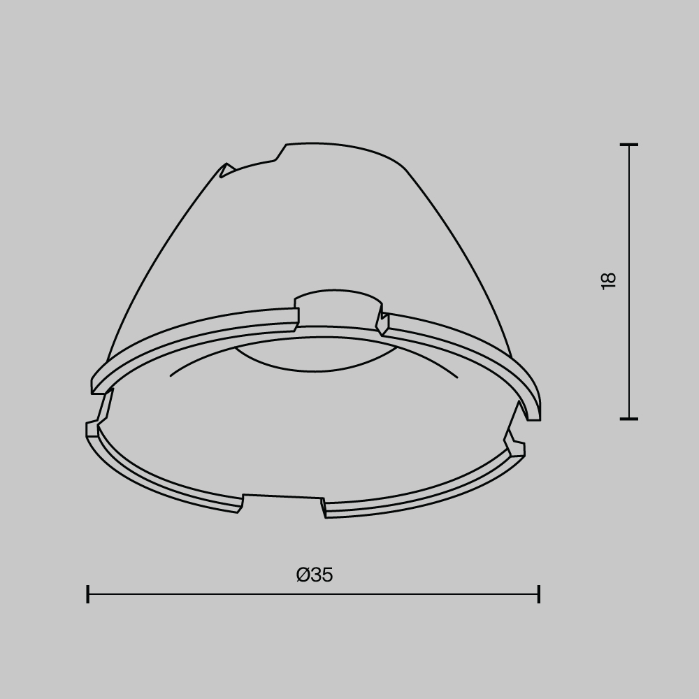 картинка Аксессуар Technical LensD35-18 от магазина pro-decor.kz