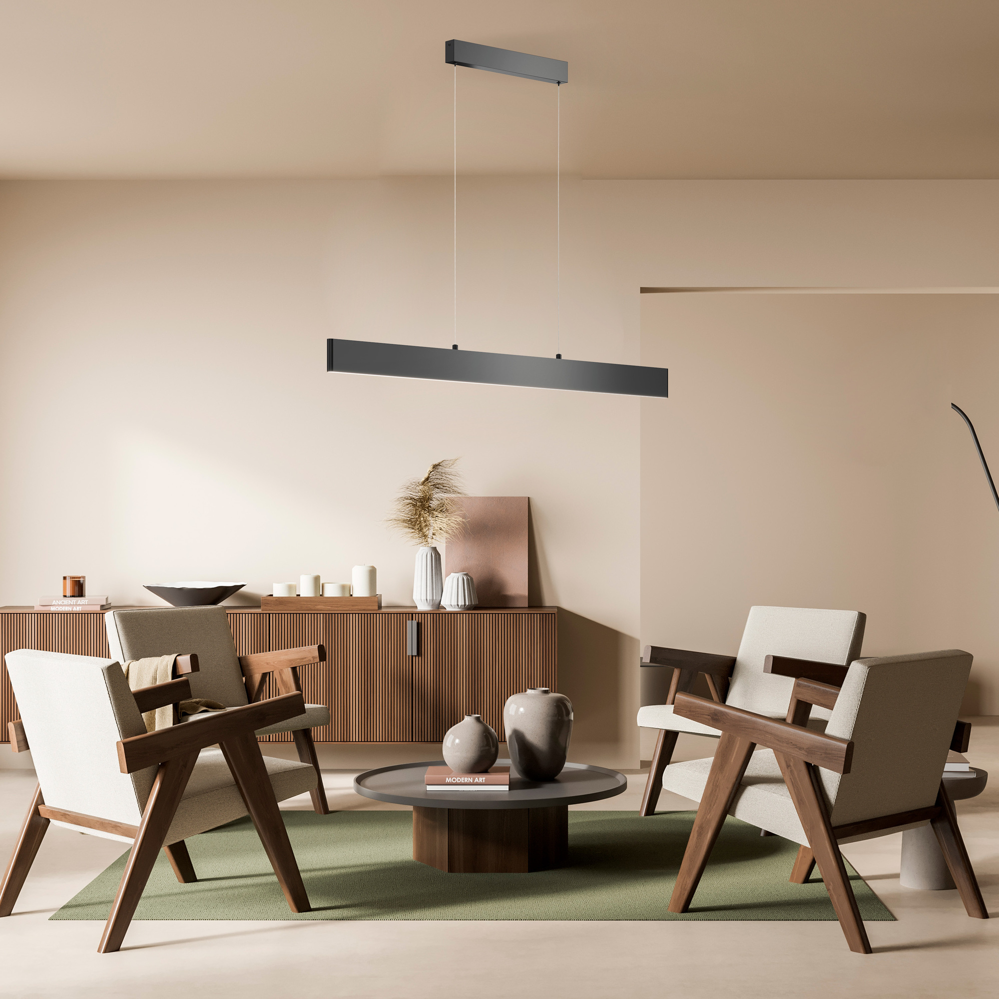картинка Подвесной светодиодный светильник Maytoni Step P010PL-L30B4K от магазина pro-decor.kz