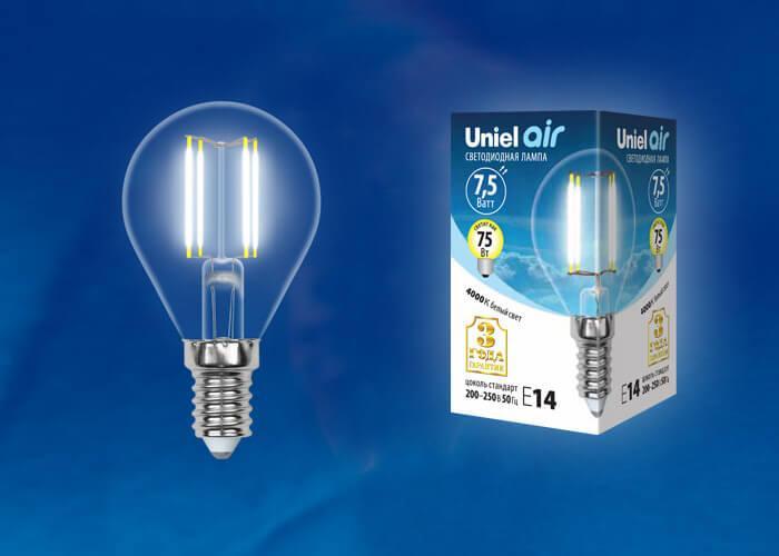картинка LED-G45-7.5W/NW/E14/CL GLA01TR от магазина pro-decor.kz