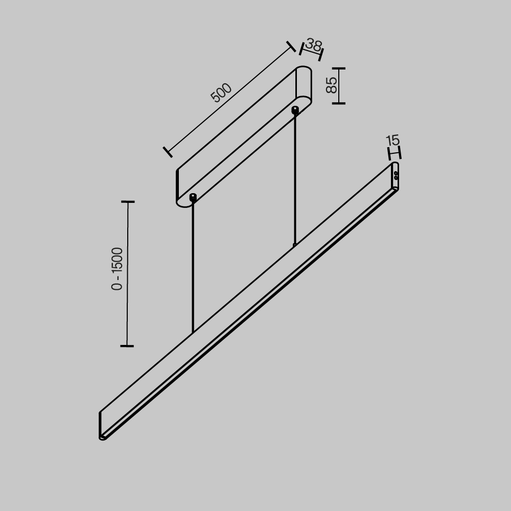 картинка Подвесной светильник Technical P109PL-36W2.7-6K-B от магазина pro-decor.kz